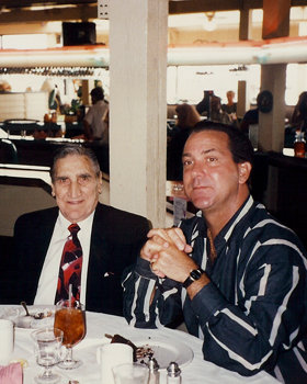 Walter Shaw Sr. left, and son after a reunion.